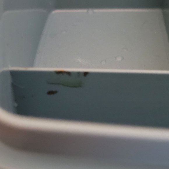 Tupperware Tuppercraft 767 Storage Container Light Blue 2 Piece Missing Tray - Picture 3 of 6